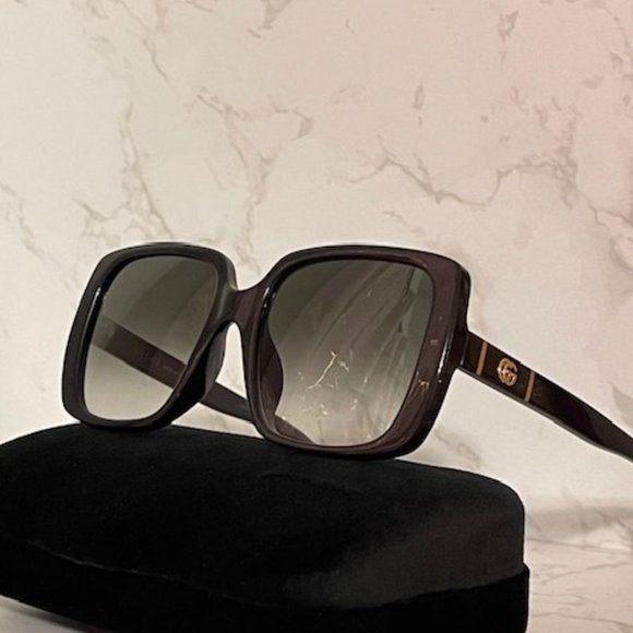 Gucci Accessories - AUTHENTIC GUCCI GG Black Oversized Sunglasses